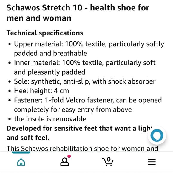 New Schawos Comfort Shoes Stretch Orthopedic Wide Slipons Diabetic 7014 Seniors - Picture 9 of 11